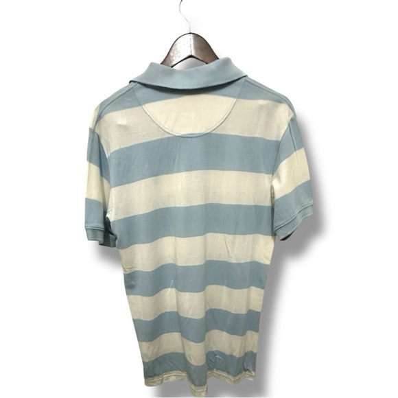246 Timberland | EUC Blue & White Striped Polo Shirt (Size M) - Picture 3 of 15